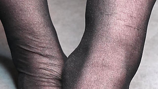 Asmr Nylons Feet Rubbing Extremely Relaxing and Horny at the Same Time Nylon Foot Tease in 4K