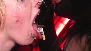 Extreme Fuckpiggy Training Human Ashtray & Food Stuffing