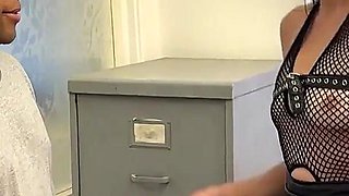 Teased by the Bosses Fishnets