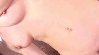 Sexy Asian chick with a big bush gets her pussy stuffed with a creampie