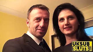 UKSubSluts.com - Sexy romanian Eva Johnson's wild ride on a big cock