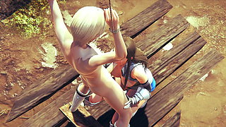 Hentai Uncensored - Haruka Sucks Tied Up Guy's Cock
