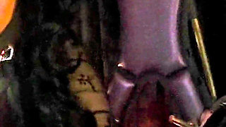 Stina Stone Femdom Smoking Human Ashtray Spitting Tease Denial in Leather Gloves