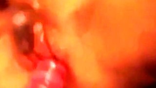 Svenska blondin spelar med dildo