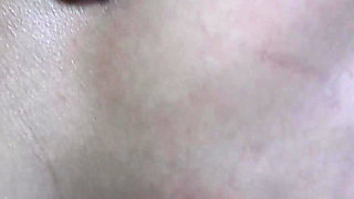 Big White Rod Cums in Black Slut Mouth for Her to Swallow
