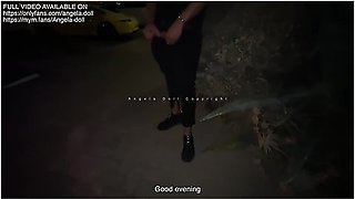 Angela Doll - Street Bukkake With Strangers While I Get Creampie Against A Wall