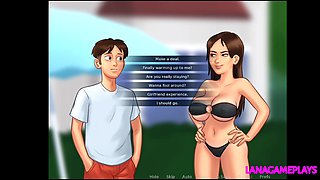 Summertime Saga #85 - Sex Around the Pool with Hot Busty MILF