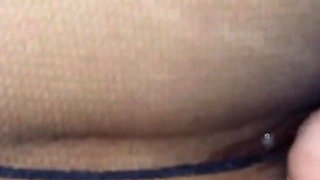 Ass in Pantyhose Being Rubbed with It
