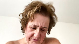 GILF SassyVal Fucks in a HOT POV Video - See Her Hairy Granny Pussy & Big Mature Tits