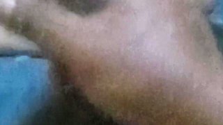 Cock Jerking in Front of New Maid