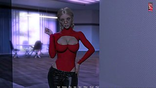 3D animated German milf with glasses gets wild in anime style