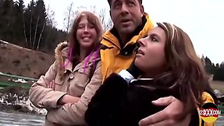Wild Threesome With Two Hot Chicks - Sexy Susi And Stefan Dolenga