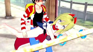Iridapokemon legend of arcues fucked by trainer: Asian, Creampie  Toy Porn