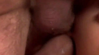Rough anal threesome for a blonde slut with small tits