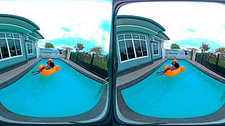 Pov Pool Tease - Amelia Star's Wet Body And Dark Skin Will Drive You Crazy - 8k Seduction