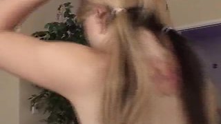 Blonde Teen 18+ Gets Her Pussy And Mouth Drilled Deep By A Muscular Man With Huge Dick
