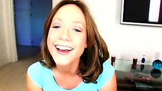 Hot amateur teen blowjob and facial HD video