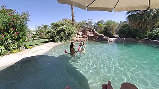 Threesome by the Pool