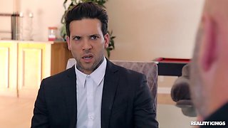 Small Hands' Intense Office Affair with Blonde Passion