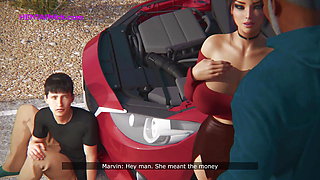 Diana gets a BBC while her Husband repair the Car