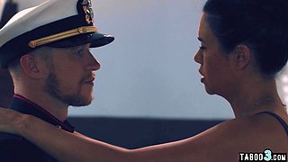 Stepson consoling his asian mommy stepmom