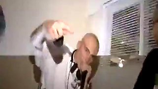 Adorable  very sexy horny blonde fucks  sucks lucky random guy s big hard cock after friend s big party: Porn