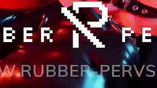 Heavy Rubber Dreams - Restricted in Full Rubber Catsuit and Rubbers Finest Helmet