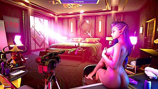 Ela's wild hump episode in Subverse with Pantless Demond and friends