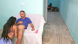 Risky sex with wife's friend caught in the act