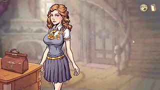 Getting off, boob squeeze, finger-tickling