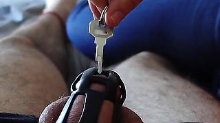 Fast Ruined Orgasm for My Chastity Slave
