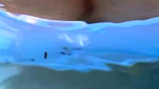 Wifey Is Braless in the Pool