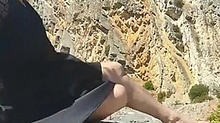 Moranguinho walking barefoot on street - part 1