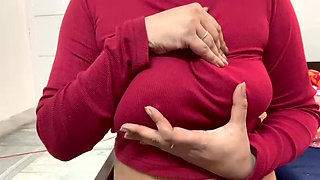 hot desi bhabi take care her tits