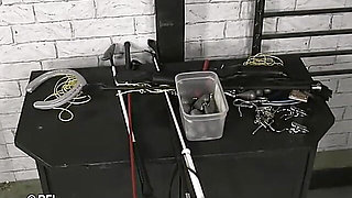 Blonde punished hard from her punisher