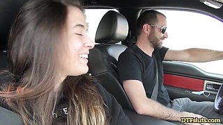 DTFsluts featuring James Deen and Abbie Maley's big ass scene