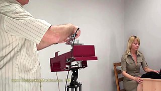 Jessie Spanking Machine - Bare Back Whipping