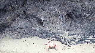 Filming Beach Masturbation From Drone and Was Caught, Compilation