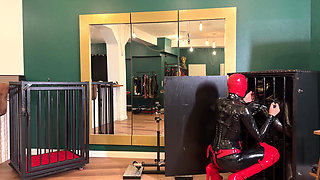 Ava Fetish Art Puts Perv in the Box and Facefucks Him