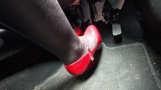 Watch a Girl Pedal Pump in Heels