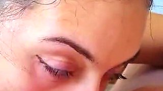 Beautiful Argentine Gives a Good Blowjob While Saying That She Loves It