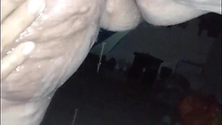 My Wife Masturbating the Rich Fat Hairy Pussy She Has