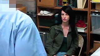 Cute Brunette Tried to Buy Her Freedom, but She’ll Have to Earn It with Her Wet Little Hole