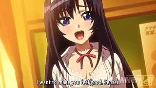 Japanese Teen's Solo Play While Fantasizing about her Stepbrother - Hentai [Subtitled]