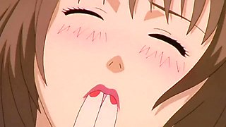 Anime lesbian group fucking and pussy rubbing session