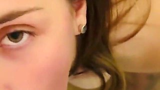 Hot Babe Receives Piss in Her Throat, Gets Facefucked, and Eat Sperm