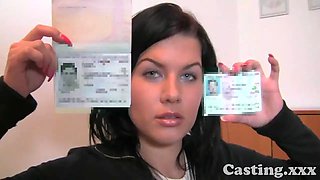 Audition very first time facial cumshot for student