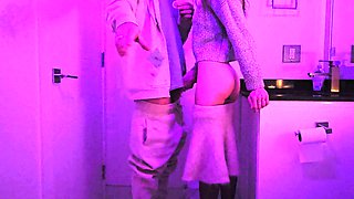 Teens Having Sex in a Club Toilet