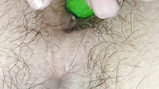 Sister-in-law caught putting bhindi in Pussy