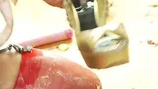 Sexy friends playing with creams on their sexy bodies